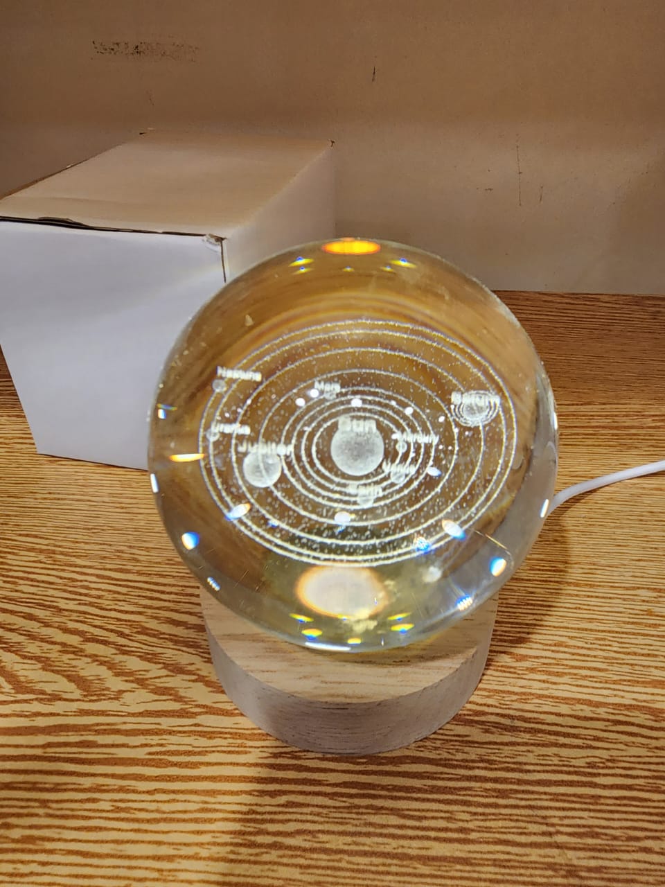 Lampara Led Bola De Cristal