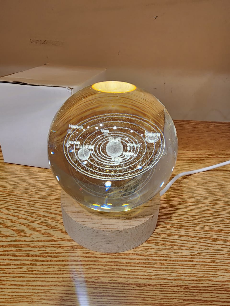 Lampara Led Bola De Cristal